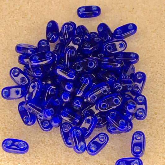 6x2mm CzechMates Bar - Cobalt