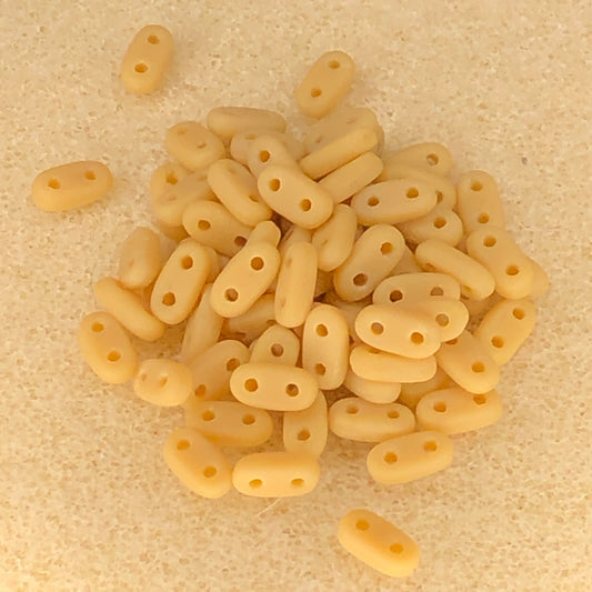 6x2mm CzechMates Bar - Matte French Beige