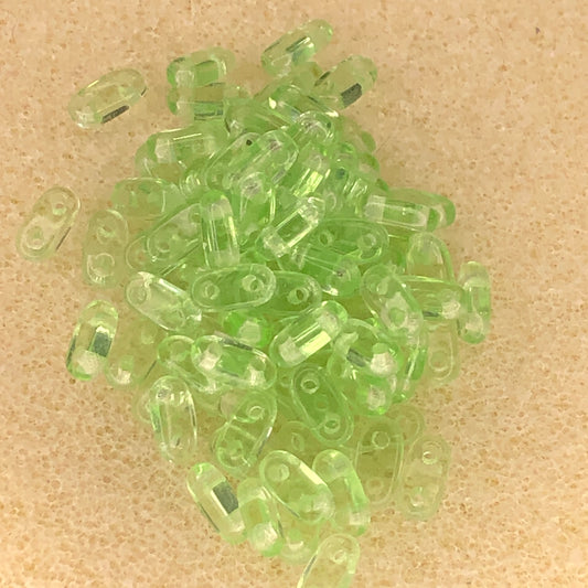 6x2mm CzechMates Bar - Peridot