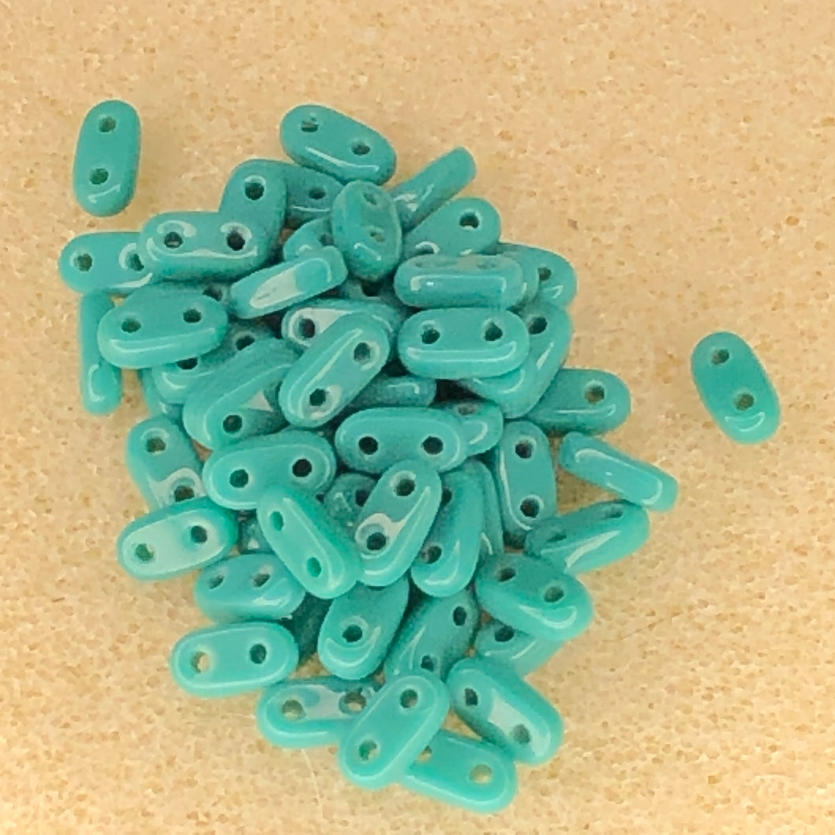 6x2mm CzechMates Bar - Persian Turquoise