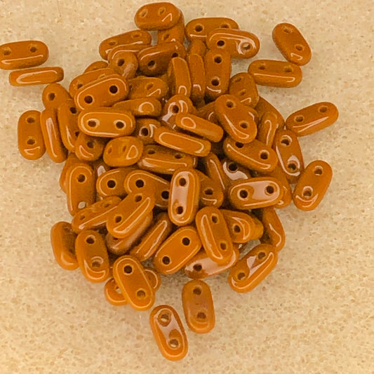 6x2mm CzechMates Bar - Umber