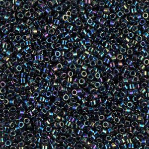DB0005 - 11/0 Miyuki Delica Seed Bead - Met Variegated Blue Iris