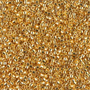 DB0031 - 11/0 Miyuki Delica Seed Beads - 24kt Gold Plated