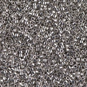 DB0038 - 11/0 Miyuki Delica Seed Beads - Palladium Plated