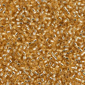 DB0042 - 11/0 Miyuki Delica Seed Bead - Silver Lined Gold