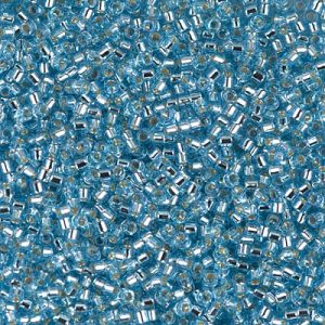 DB0044 - 11/0 Miyuki Delica Seed Bead - Silver Lined Aqua