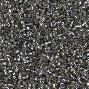 DB0048 - 11/0 Miyuki Delica Seed Beads - Silverlined Light Grey