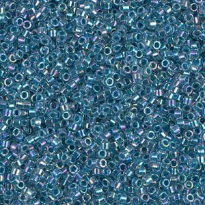 DB0058 - 11/0 Miyuki Delica Seed Bead - Marina Blue Lined Crystal AB