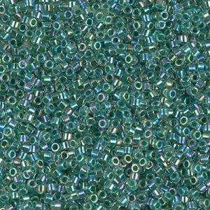 DB0060 - 11/0 Miyuki Delica Seed Beads - Lime Lined Crystal AB
