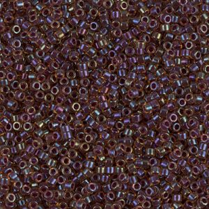 DB0061 - 11/0 Miyuki Delica Seed Bead - Purple Lined Lt Topaz Luster