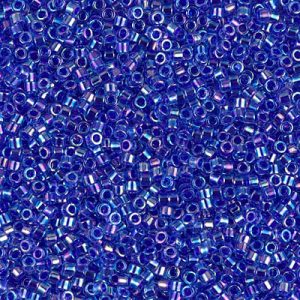 DB0063 - 11/0 Miyuki Delica Seed Beads - Cobalt Lined Sapphire AB