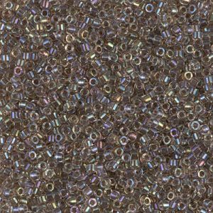 DB0064 - 11/0 Miyuki Delica Seed Bead - Taupe Lined Crystal AB