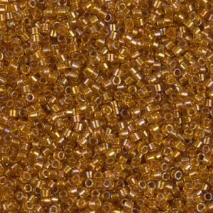 DB0065 - 11/0 Miyuki Delica Seed Bead - Lined Topaz AB
