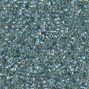 DB0084 - 11/0 Miyuki Delica Seed Bead - Sea Foam Lined Crystal AB