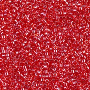 DB0098 - 11/0 Miyuki Delica Seed Bead - Tr Light Siam Luster