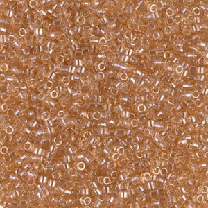 DB0101 - 11/0 Miyuki Delica Seed Bead - Lt Smoky Topaz Gold Luster