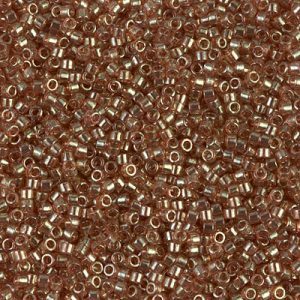 DB0102 - 11/0 Miyuki Delica Seed Bead - Peach Topaz Gold Luster