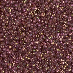 DB0103 - 11/0 Miyuki Delica Seed Bead - Dk Topaz Rainbow Gold Lstr