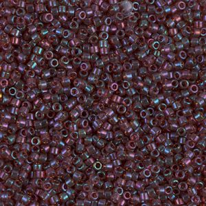 DB0104 - 11/0 Miyuki Delica Seed Bead - Claret Rainbow Gold Luster