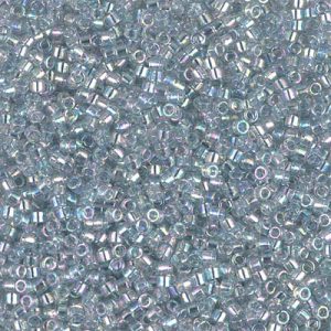 DB0110 - 11/0 Miyuki Delica Seed Bead - Tr Lt Marine Blue Gold Lstr