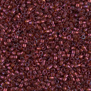 DB0120 - 11/0 Miyuki Delica Seed Beads - Dk Topaz Claret Luster