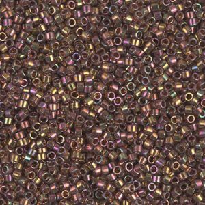 DB0126 - 11/0 Miyuki Delica Seed Beads - Cinnamon Rainbow Gold Luster
