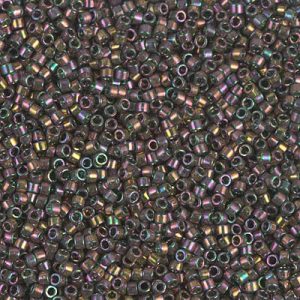 DB0127 - 11/0 Miyuki Delica Seed Bead - Forest Green Rainbow Gld L