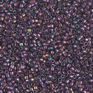 DB0128 - 11/0 Miyuki Delica Seed Bead - Plum Gold Luster