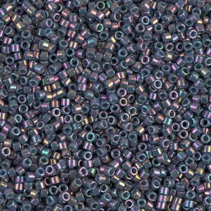 DB0134 - 11/0 Miyuki Delica Seed Bead - Op Purple Grey Rainbow Lst