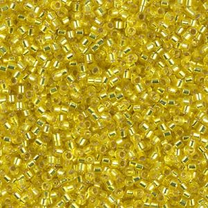 DB0145 - 11/0 Miyuki Delica Seed Bead - Silver Lined Yellow