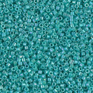 DB0166 - 11/0 Miyuki Delica Seed Beads - Op Turquoise AB
