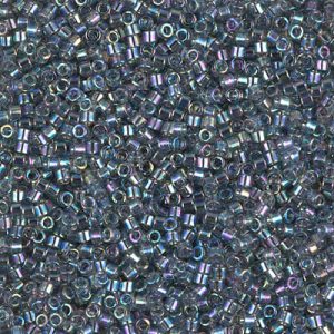 DB0179 - 11/0 Miyuki Delica Seed Bead - Transparent Lt Grey AB