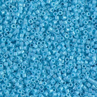 DB0215 - 11/0 Miyuki Delica Seed Beads-Op Turquoise Blue Luster