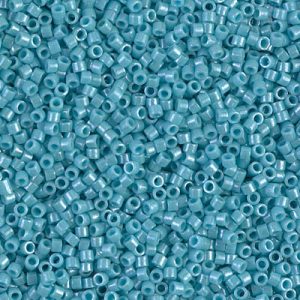 DB0217 - 11/0 Miyuki Delica Seed Beads - Op Turquoise Green Luster