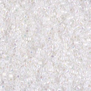 DB0222 - 11/0 Miyuki Delica Seed Bead - White Opal AB