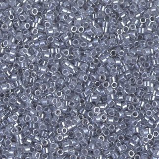 DB0242 - 11/0 Miyuki Delica Seed Bead-Crystal Lined Grey