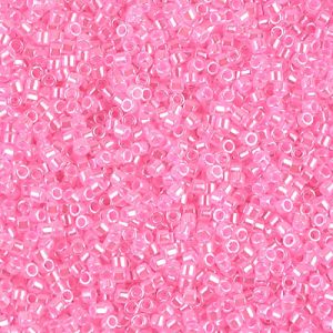 DB0246 - 11/0 Miyuki Delica Seed Beads - Dk Cotton Candy Pink Ceylon