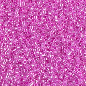 DB0247 - 11/0 Miyuki Delica Seed Bead - Hot Pink Ceylon