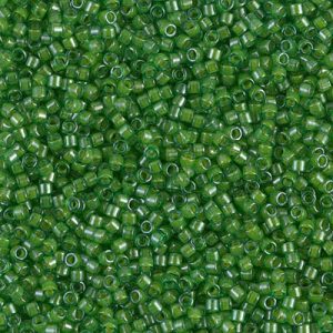 DB0274 - 11/0 Miyuki Delica Seed Bead - Lined Green Lime
