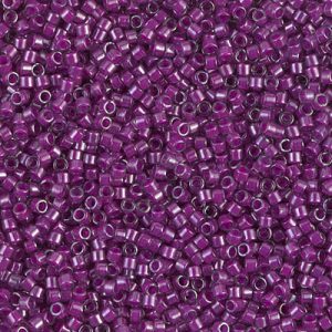 DB0281 - 11/0 Miyuki Delica Seed Bead - Lined Pale Blue/Magenta