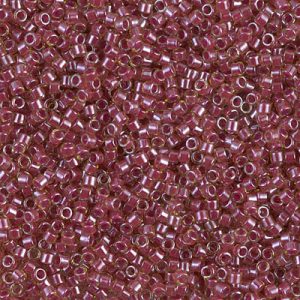 DB0283 - 11/0 Miyuki Delica Seed Beads - Cranberry/L Peridot Luster
