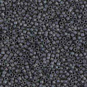 DB0306 - 11/0 Miyuki Delica Seed Beads - Matte Dark Grey
