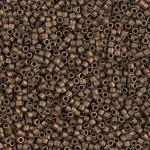 DB0322 - 11/0 Miyuki Delica Seed Beads - Matte Metallic Gold