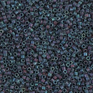 DB0325 - 11/0 Miyuki Delica Seed Beads - Matte Metallic Blue Iris