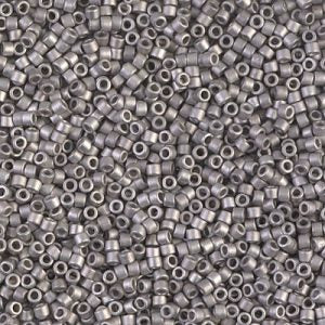 DB0338 - 11/0 Miyuki Delica Seed Beads - Matte Palladium Plated
