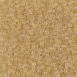 DB0382 - 11/0 Miyuki Delica Seed Bead - Matte Tr Pale Topaz