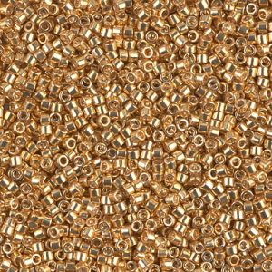 DB0410 - 11/0 Miyuki Delica Seed Bead - Galvanized Yellow Gold