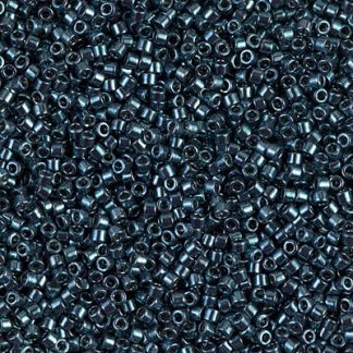 DB0451 - 11/0 Miyuki Delica Seed Bead - Nickle Plated Dyed Dark Steel