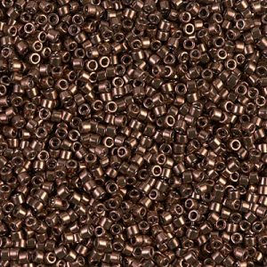 DB0460 - 11/0 Miyuki Delica Seed Beads - Galvanized Cinnamon Brown