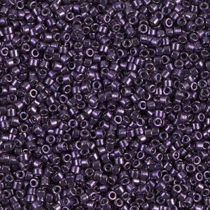DB0464 - 11/0 Miyuki Delica Seed Beads - Dyed Nickle Plated Eggplant